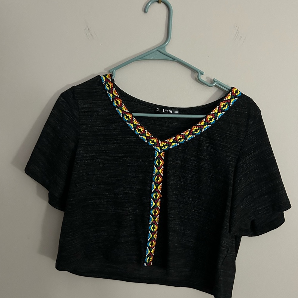 Decorated Crop Top